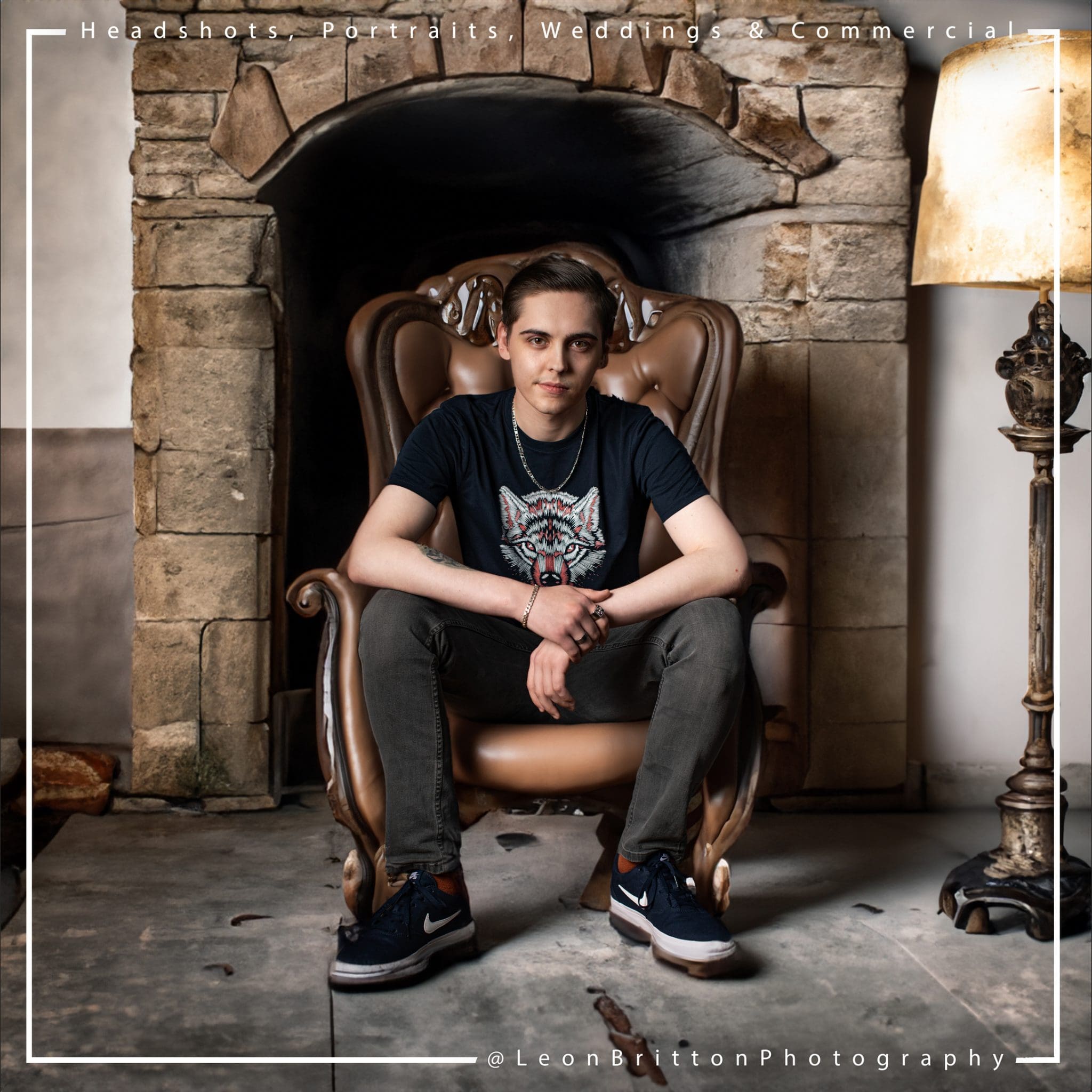 Promotional image highlighting the distinct style of portrait photography in Liverpool