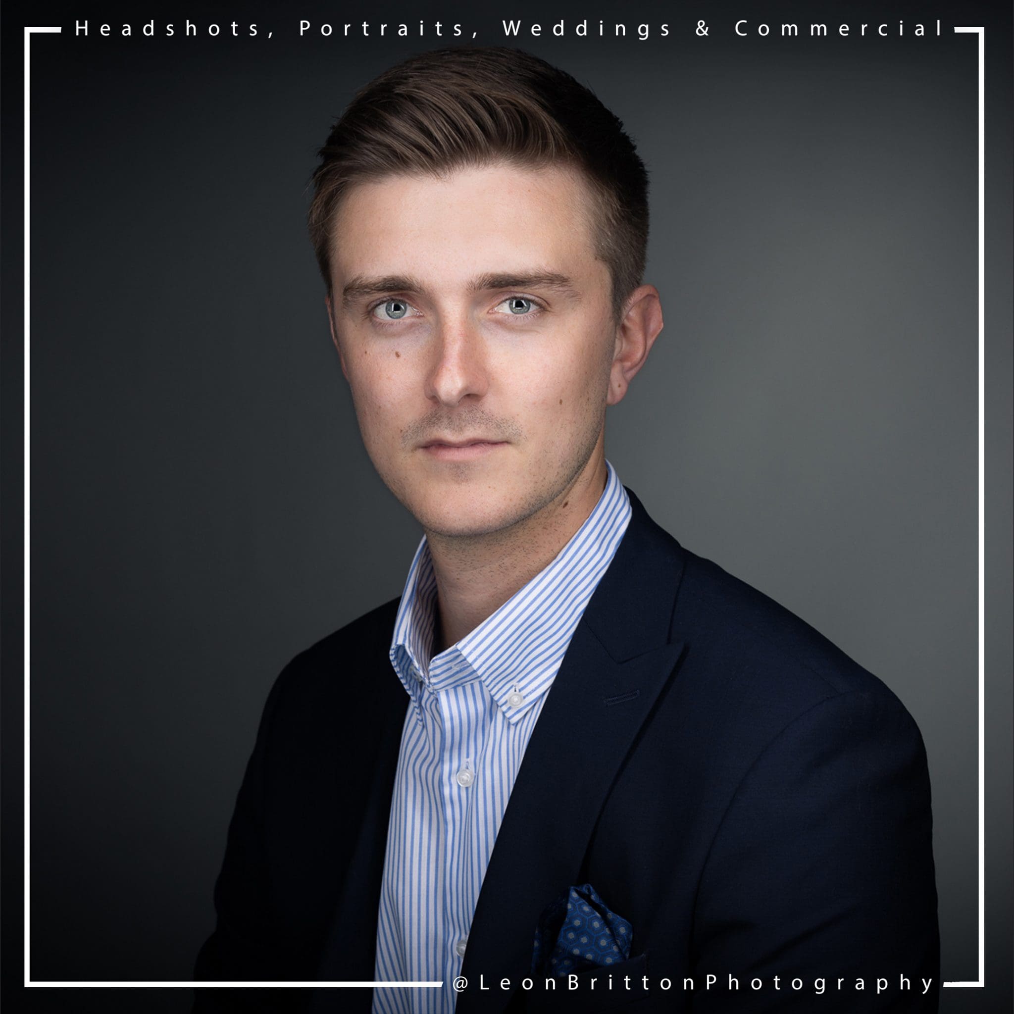 Modern office setting headshot example